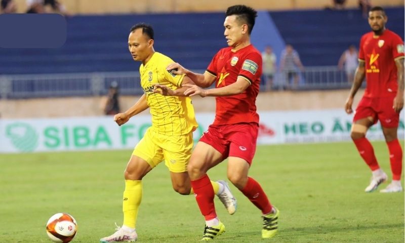 Kết thúc trận Sông Lam Nghệ An đấu với Hồng Lĩnh Hà Tĩnh hòa 2-2